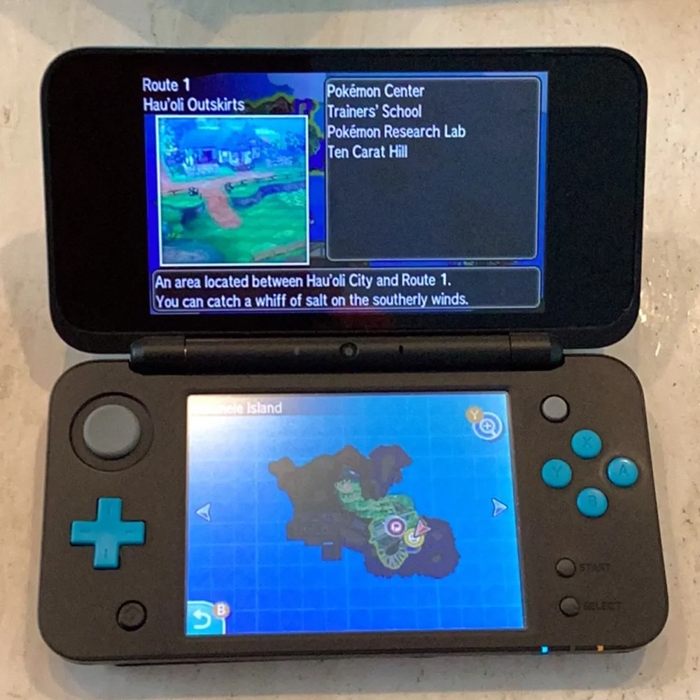 New Nintendo 2DS XL Console Pokemon Crystal Gameboy Game & Charger Tested Workin